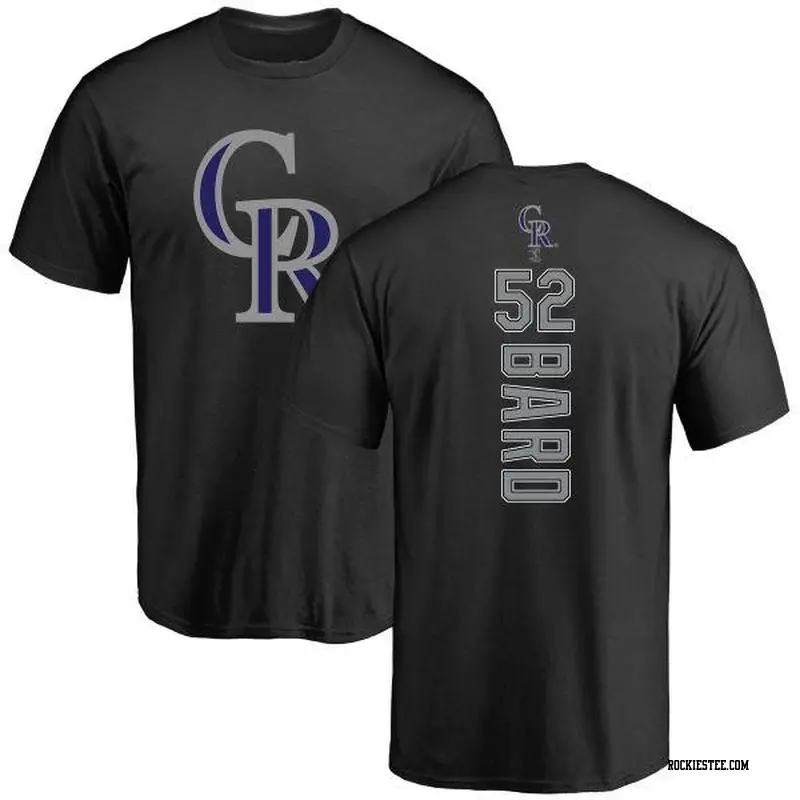 Youth Colorado Rockies ＃52 Daniel Bard Black Backer T-Shirt